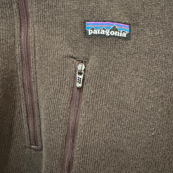 Patagonia Fleece Pullover Jacket 1/4 Zip Brown Better Sweater Men’s Size M - Picture 3 of 7